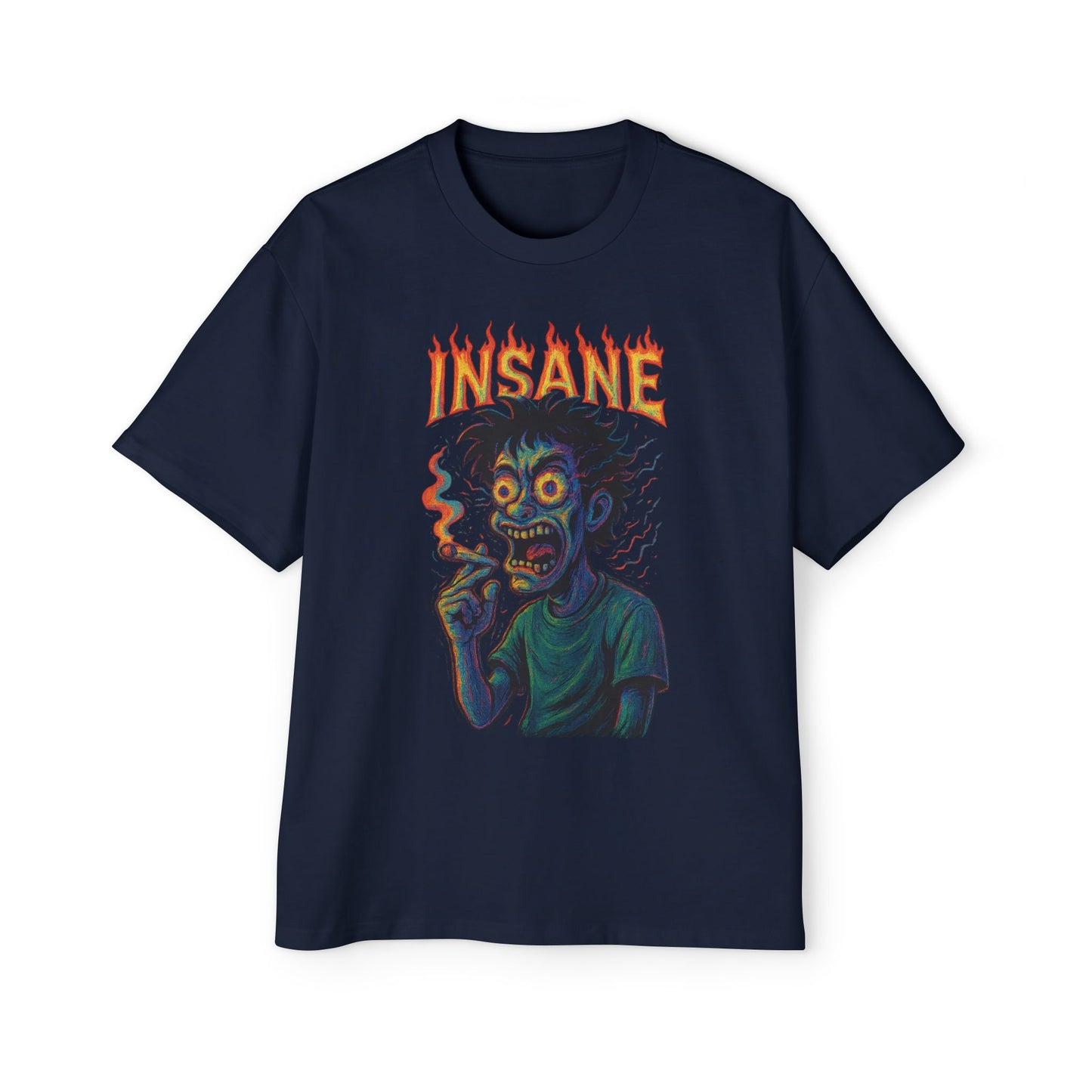 INSANE 420 Smoking Tee – Trippy Psychedelic Streetwear Shirt for Stoners