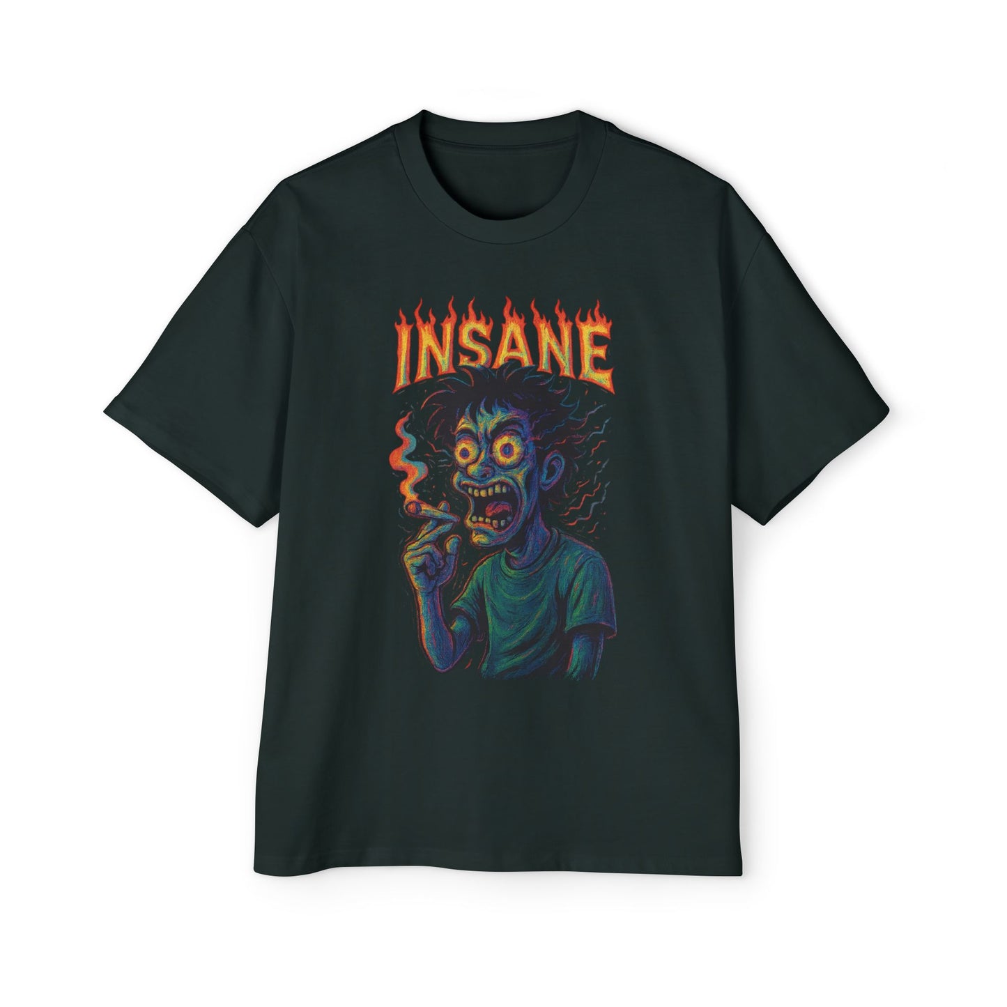 INSANE 420 Smoking Tee – Trippy Psychedelic Streetwear Shirt for Stoners