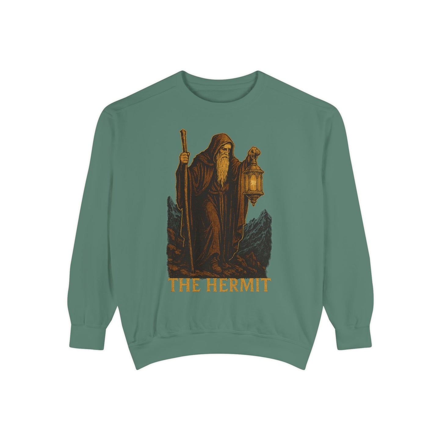 Hermit Graphic Sweatshirt - Cozy Unisex Apparel for Gamers, Witches, and Nature Lovers, Perfect for Halloween, Birthdays, and Everyday Wear