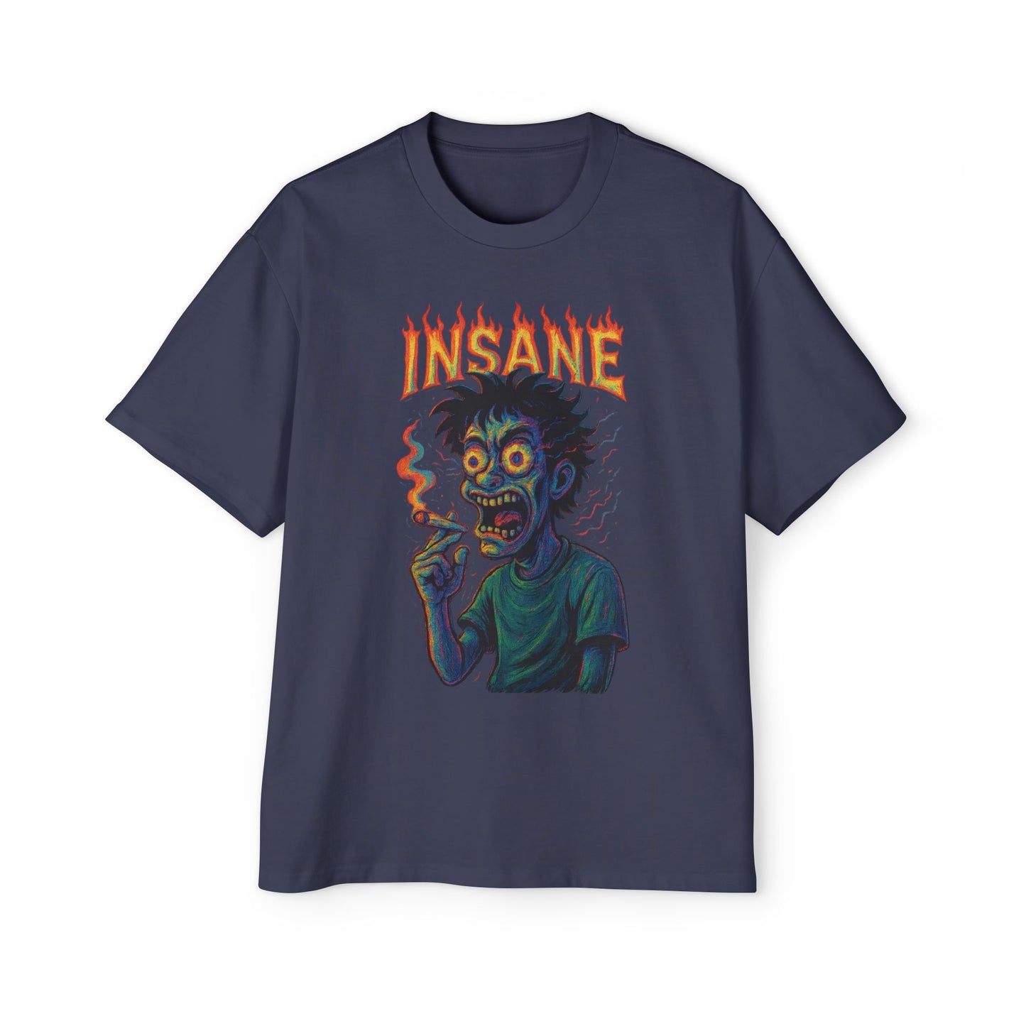 INSANE 420 Smoking Tee – Trippy Psychedelic Streetwear Shirt for Stoners