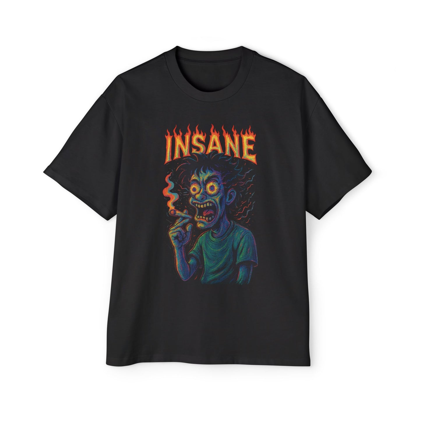 INSANE 420 Smoking Tee – Trippy Psychedelic Streetwear Shirt for Stoners