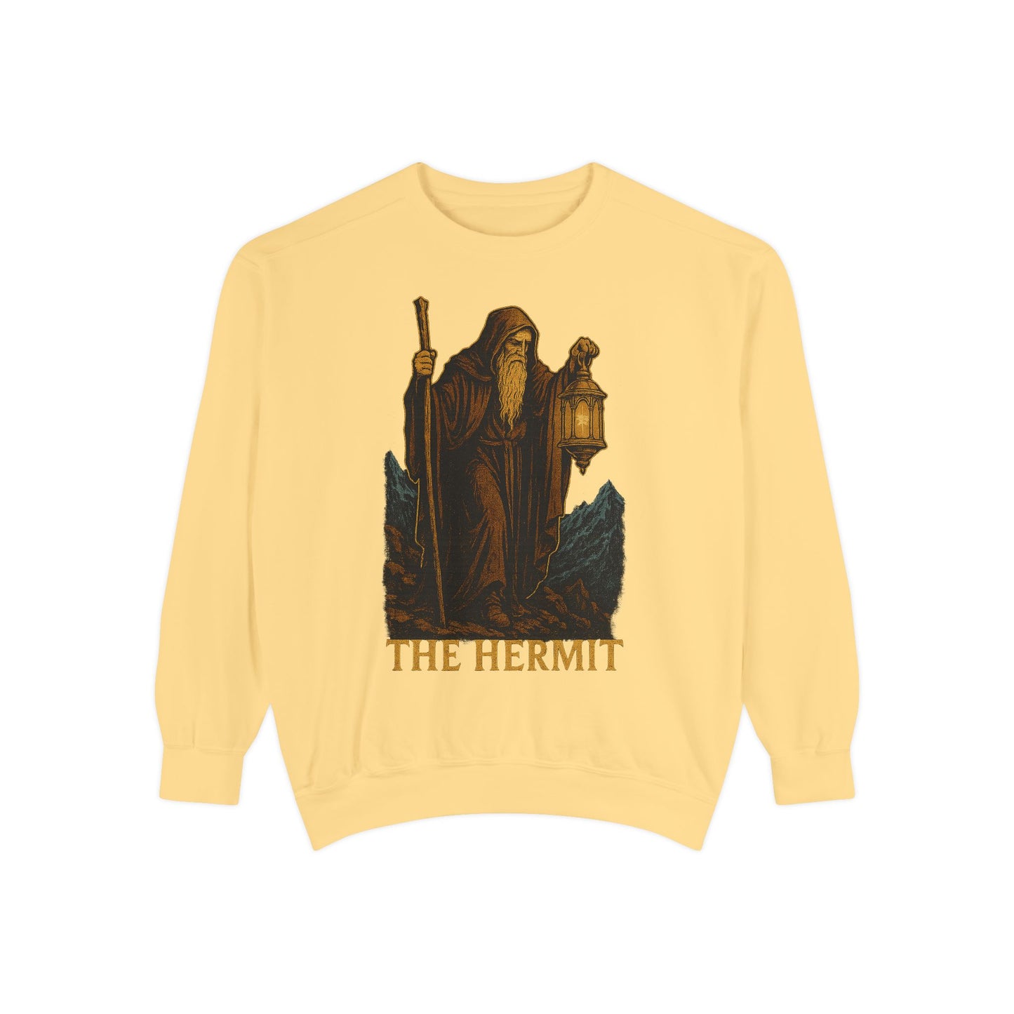 Hermit Graphic Sweatshirt - Cozy Unisex Apparel for Gamers, Witches, and Nature Lovers, Perfect for Halloween, Birthdays, and Everyday Wear