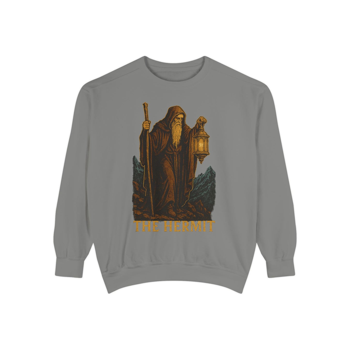 Hermit Graphic Sweatshirt - Cozy Unisex Apparel for Gamers, Witches, and Nature Lovers, Perfect for Halloween, Birthdays, and Everyday Wear